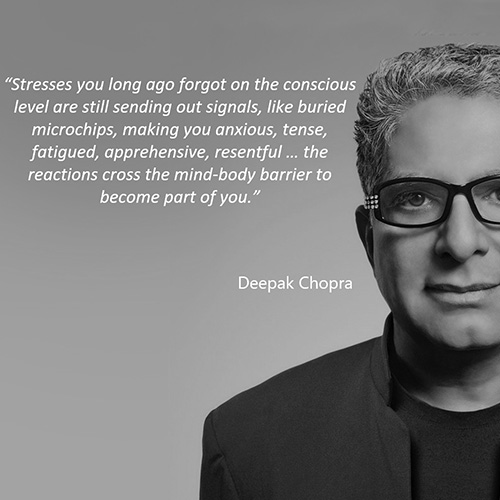 Depaak Chopra Quote | SomaFlow Therapy | The Art and Science of Structural Body Healing | CreateHealthNevada | Glenn Hall | Shoshi Hall | Las Vegas, Nevada
